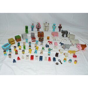 Minecraft Mini Toys, Blocks, Chest and more - 70 + Pieces, GUC